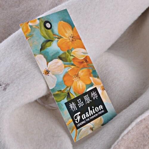 Free shipping 500pcs customized paper hang tag clothing swing tag labels/garment bag printed tags brand care labels logo