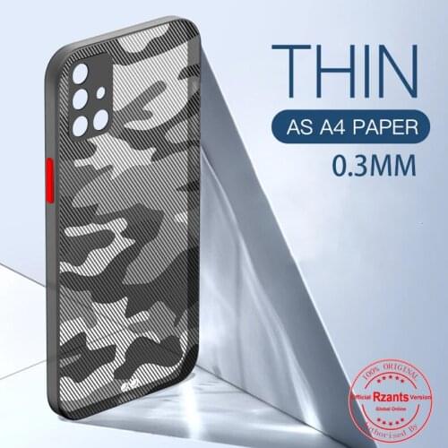 Rzants For Samsung Galaxy A51 A71 A52 A72 A32 4G 5G Case Soft Matte Casing Camouflage Ultra 0.3MM Slim Anti fingerprint Cover