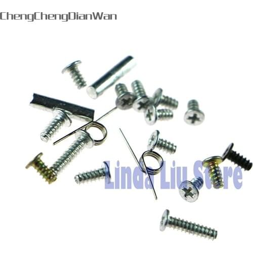 ChengChengDianWan 20sets Brand New Screws + L R Springs + Strut Small Metal Fittings Full Set for Nintendo DS NDS Lite NDSL