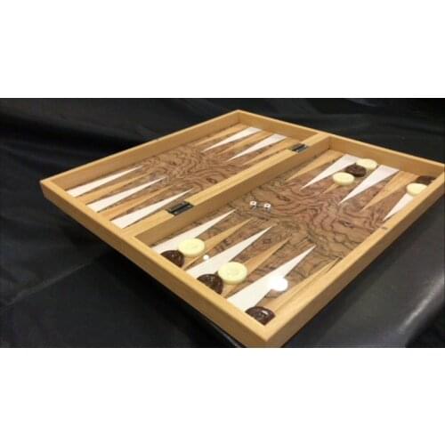 Wooden Backgammon Board Game Wooden Classic Walnut Burl Backgammon Sets Big Size Board Game Gift for Father Gift for Men