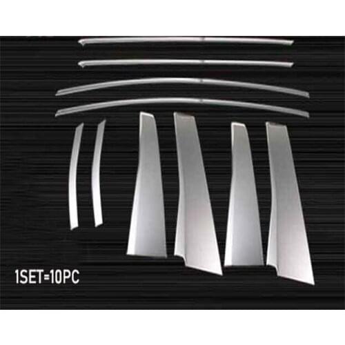 For Toyota ALPHARD/VELLFIRE 30 series Stainless Steel Plated Window Body B Column Decorative Strip