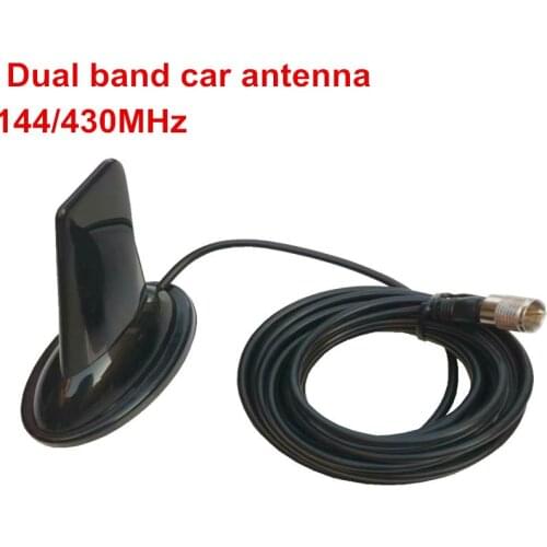 Dual band car shark fin antenna 144/430MHz car roof dual vhf uhf amteur mobile radio antenna