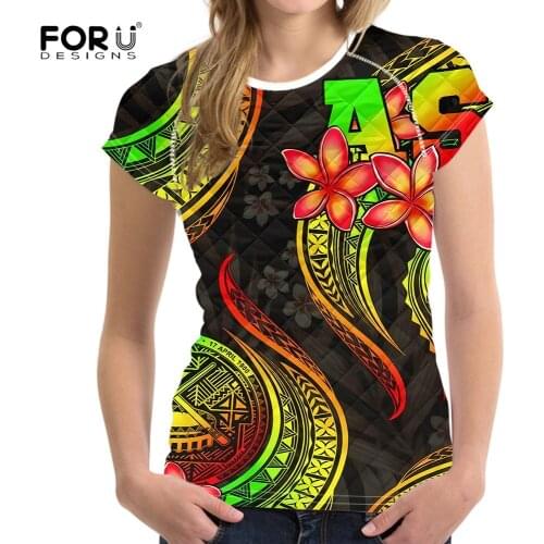 Женские футболки с принтом FORUDESIGNS China At AliExpress