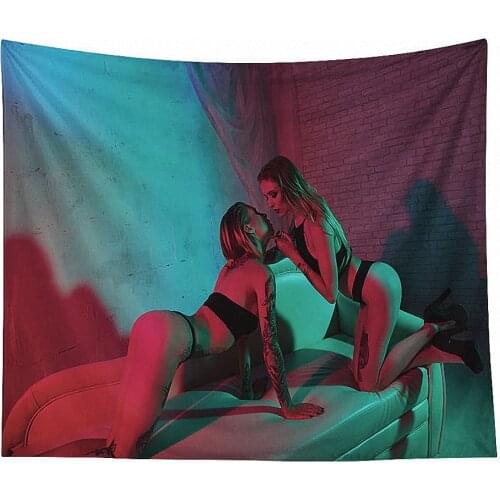Bad Girl background mural Sexy Beauty Tapestry Wall Hanging Blanket Home Decor Wall Cloth Window Tapestries Wall Carpet Mural E4