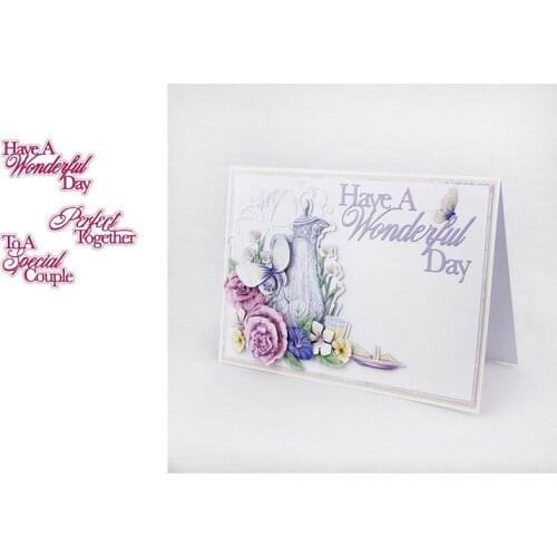 Good Day Special Offer Couple Letter Paper Cutting Mold Scrapbook Diary Decoration Embossing template DIY Greeting Card Albums