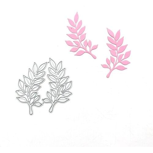 Julyarts 2PCS/LOT Leaves Scrapbooking Cutting Dies 2021 New Scrapbook Album Decorative Paper Cards Stencil