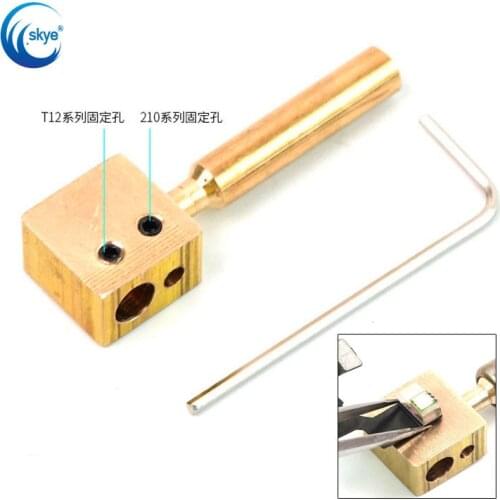 RELIFE RL-067 3-in-1 Iron Head IC FPC Connector CABLE 936/210/T12 Universal Pure Copper Miniature Heating Table Removable Tools