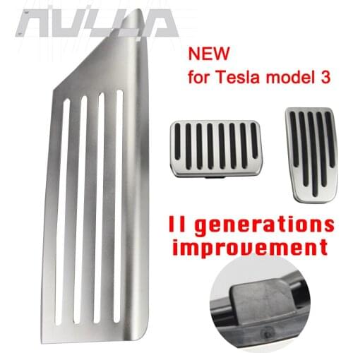 Car Pedal Kit for Tesla Model 3 Aluminium alloy Accelerator Foot Rest Brake Modified Pads Accessories