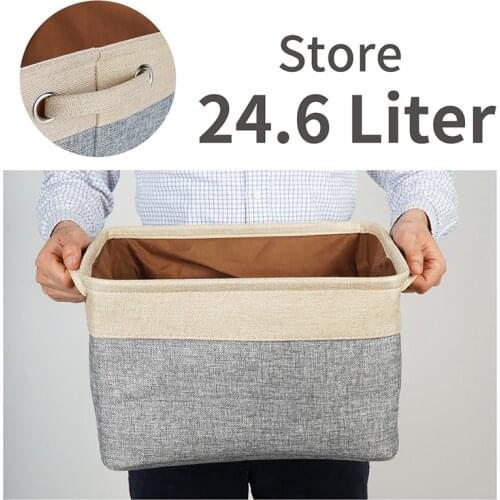 NewDog Toy Basket No Smell Storage Box Storage Baskets For Dogs Clothes Shoes Pet Accessories With Paw