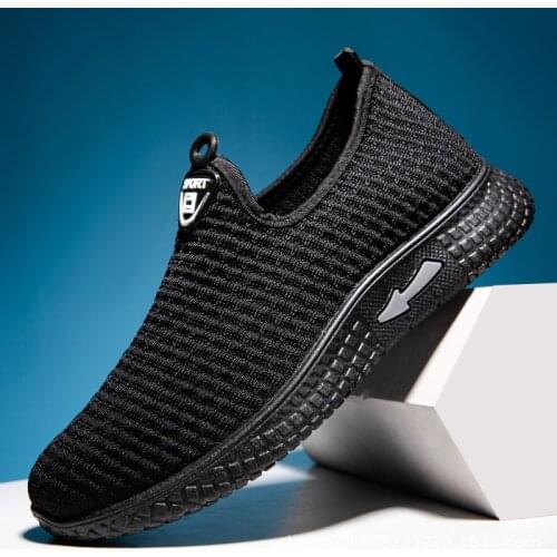 Summer Flying Mesh Men Shoes Lightweight Sneakers Fashion Casual Walking Shoes Breathable Slip on Mens Loafers Zapatillas Hombre