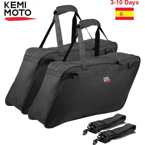 KEMiMOTO Motorcycle Saddlebag Luggage Liner For Road King Road Glide Touring For Electra Street 1993-2018 Soft Liner Saddle Bag