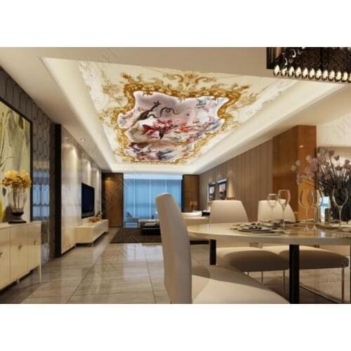Euporean angel 3D Ceiling Wall paper Mural 3d Living Room Bedroom Photo Wall Mural Home Decor 3D Ceiling Wallpaper 3D Wall