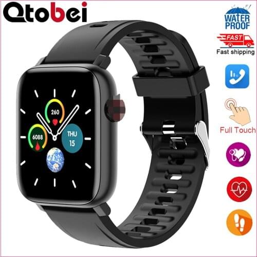 QTOBEI Mens Smart Watch 2020 Waterproof Blood Pressure/Heart Rate Monitor Smartwatch Women Fitness Tracker Watches Clock PK W26