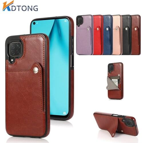 Luxury Fashion Leather Case For Huawei Mate 30 20 P40 P30 Pro Lite Plus With Card Slot Hidden Bracket Shockproof Phone Case Capa