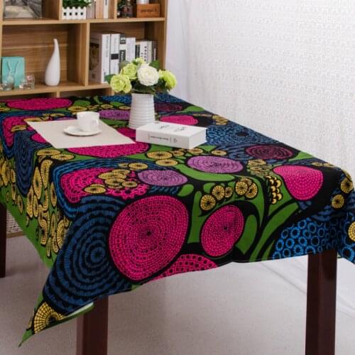 Ethnic Wind Printing Table Cloth Canvas Party Table Cloth Waterproof Cover Towel Rectangular for Children Brush Room Dinner