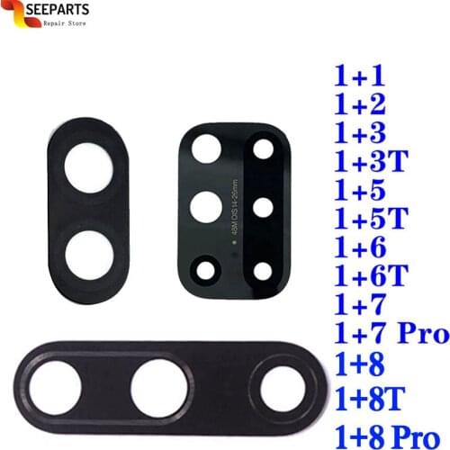 Glass for One plus 1 2 3 4 5 6 7 3T 5T X 6T 7T Pro Rear Back Camera Glass Lens For Oneplus 1 2 3 3T 5 5T 6 6T 7 pro 8 8T 8 Pro