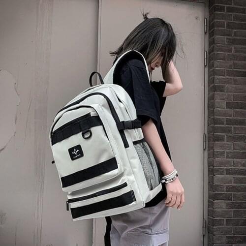 Student Backpack Girls High School Backpacks Women Nylon Black Multifunctional Big Backbag College Style Campus Bagpack 2020 New