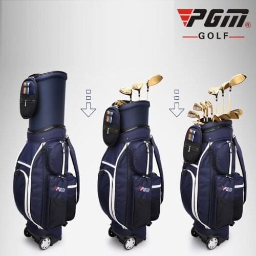Pgm High Quality Nylon Durable Golf Bag For Men Standard Bag Waterproof Golf Club Bag Golf Training Aviation Bags D0477