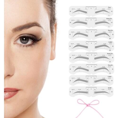 High Quality Reusable Eyebrow Mold with Elastic Band Multifunctional DIY Eyebrow Makeup Tool Suitable for Beginner