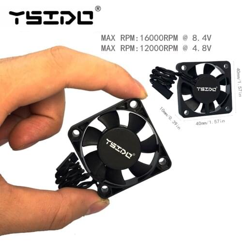 YSIDO 16000RPM Hight Speed 4010 Cooling Fan Heat Dissipation for Hobbywing Traxxas Redcat Axial 4268 4274 1/10 1/8 1/12 RC Car