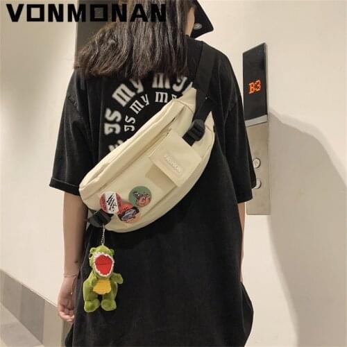 Women Fashion Chest Bag Purses Shoulder Crossbody Messenger Bag for Men Preppy Style Nylon Sling Sac Waist Bag Outdoor Sport Bag