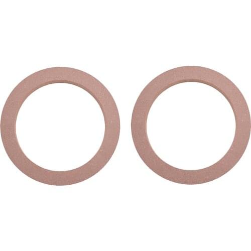 2PCS 15mm Thickness Car Stereo Speaker Spacer Wooden Mat Rings Audio Bracket 4 inch Truck Holder Adapter