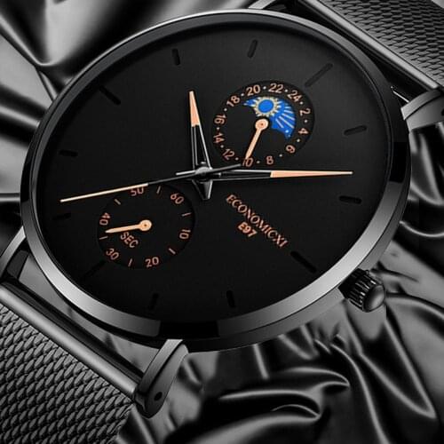 2020 Mens Watch Fashion Stainless Steel Military Sport Male Clock Luxury Business Quartz Wrist Watch Men Relogio Masculino