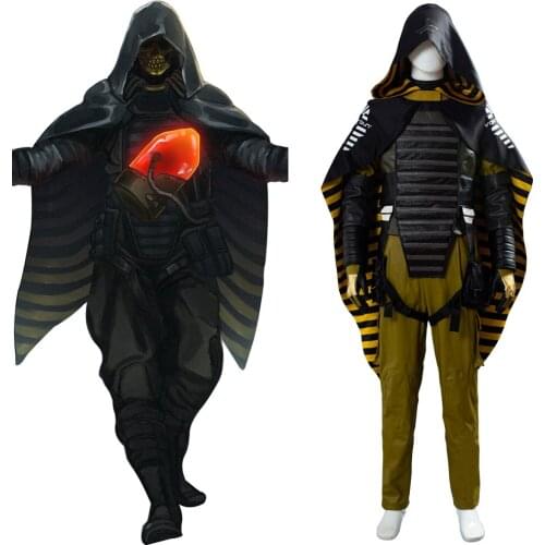 Death Cosplay Stranding Higgs Monaghan Costume Homo Demens Void Out Cape Man in the Golden Mask Cosplay Uniform