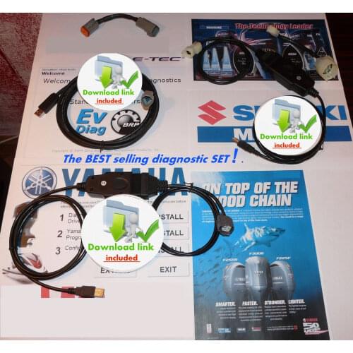 For Yamaha+Evinrude ETEC (Johnson) Prof!+ SUZUKI Outboard Diagnostic kit