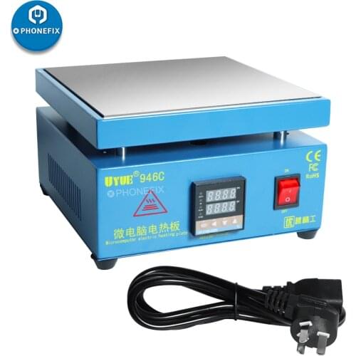 110V/220V 850W UYUE 946C Electronic Hot Plate Preheat Preheating Station for PCB SMD Heating Work Phone Touch Screen Separate