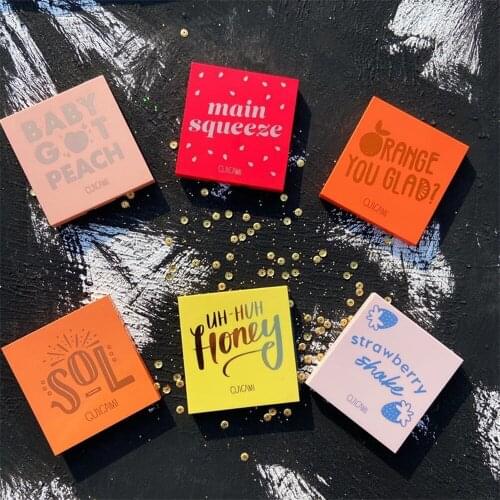 GUICAMI 9 Colors Fruit yan ying pan Strawberry Coconut Peach Honey Pearl Matte Students Price Waterproof Eyeshadow 33