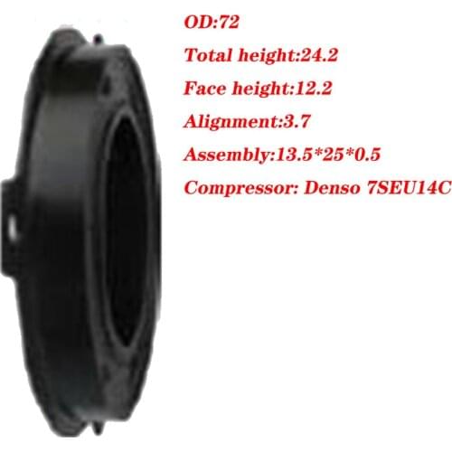 Air conditioner compressor magnetic clutch 7SEU14C FOR VW AUDI SKODA SEAT BMW BENZ OD 72MM