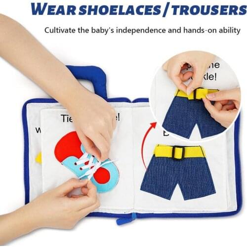 Montessori 3d Infant Cloth Book Early Cognitive Development Quiet Books Baby Educational Cognition Story Book Toys For Kids Gift