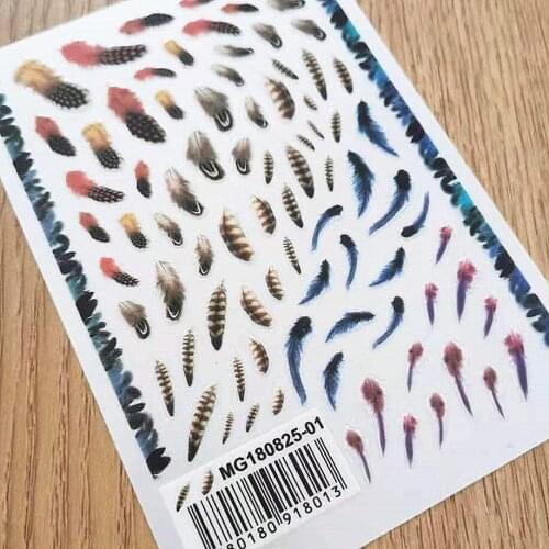 Newest MGM825-01 3d line circle 3D nail art sticker decal stamping back gule DIY nail decoration manicure