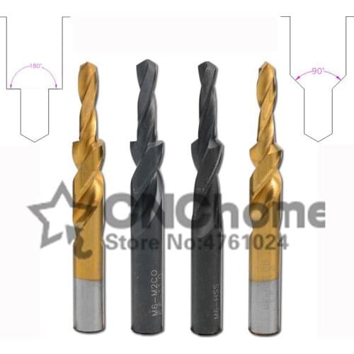 NEW 1pcs 90 degree*M3 M4 M5 M6 M8 M10 M12 Cobalt HSS M35 /HSS ladder drill twist drill counterbore drill ,chamfering drill