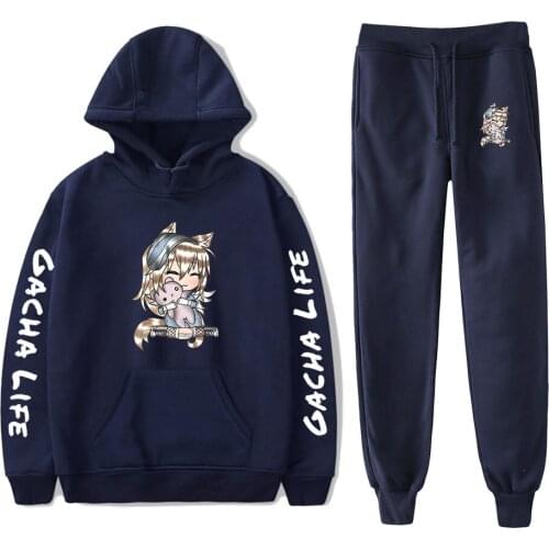 2020 New Arrival Gacha Life Hoodies Sweatshirt Suits Winter Hoodies + Jogger Pants Stylish Dropshipping Casual Pullover Clothes