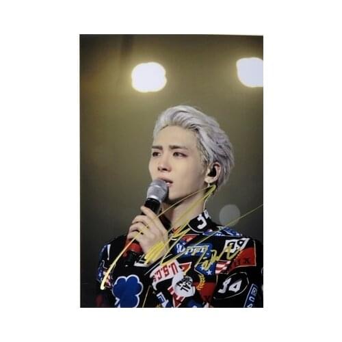 Signed SHINEE Jong Hyun autographed original photo 6 inches free shipping K-POP Z