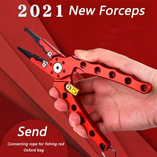 Stainless Steel Fishing Pliers Scissors Line Cutter Fishing Pliers Tool Pliers Hook Remover Braid Line Cutter Split Ring Opener