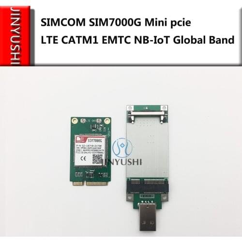 SIMCOM SIM7000G Mini pcie+USB adapter LTE CATM1 EMTC NB-IoT Global Band for SIM7000A/ SIM7000E competitive with SIM900/SIM800F