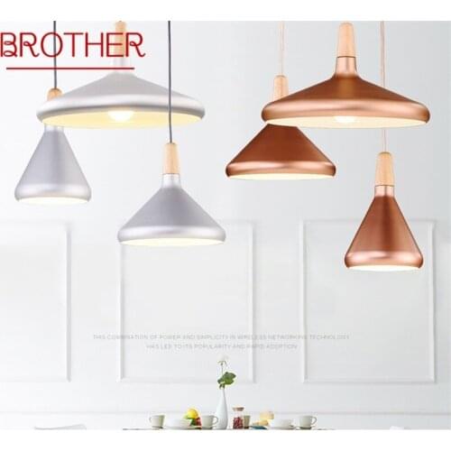 BROTHER Nordic Pendant Lights Modern Simple LED Lamp Fixtures For Home Decorative Dining Room