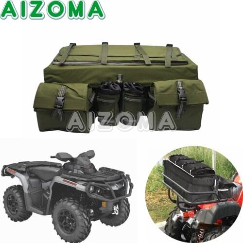 ATV Bike Rear Shelf Luggage Storage Bag Carrier Bag 600D Waterproof Rear Rack Trunk Bag Back Seat Outdoor Travel Saddle Storage