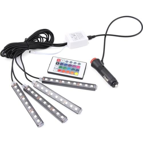 Car RGB LED Neon Interior Light Lamp for megane 2 trafic mercedes w211 audi a6 bmw m audi a3 8v seat arosa