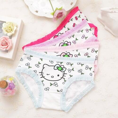 Panties gril pants underwear shorts kids briefs baby cartoon panties clothes 4pcs/lot