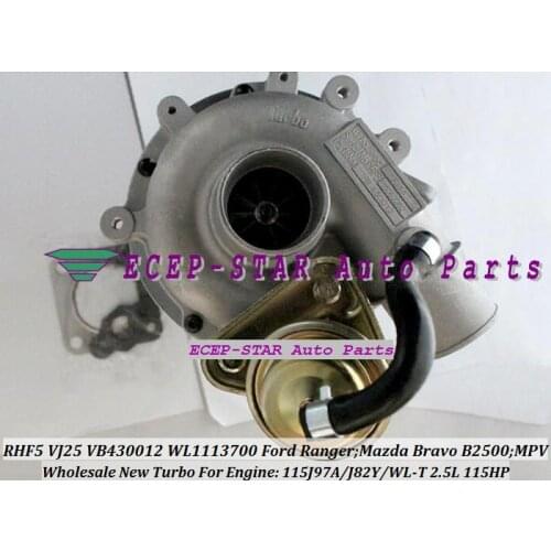RHF5 VJ25 VB430012 WL1113700 Turbocharger Turbine Turbo For FORD Ranger;For MAZDA Bravo B2500;MPV 115J97A J82Y WL-T 2.5L 115HP