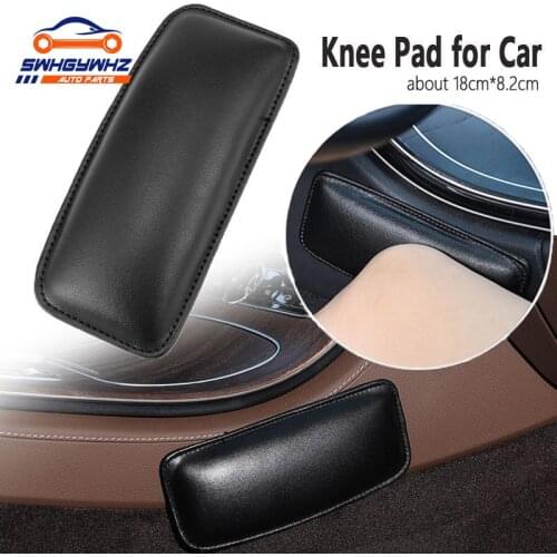 Universal Leather Knee Pad for Car Interior Pillow Comfortable Elastic Cushion Memory Foam Leg Pad Thigh Support Car Accessories