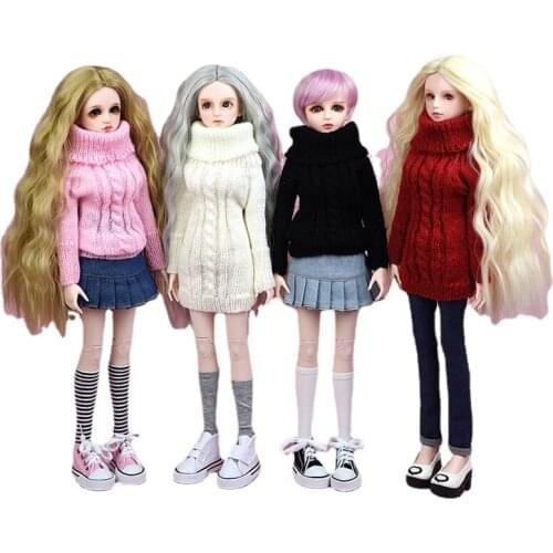 High Quality Multi-color Spring Casual Wear Sweater For 40-50cm XINYI Doll Knitted Top Dress Doll Kids Toy 1:4 Doll Accessories