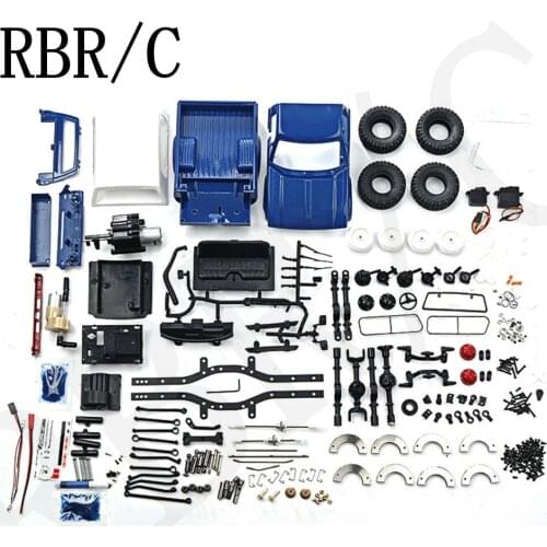 WPL C24KM 1/16 4WD Off-Road RC Car Vehicles DIY KIT Version With Dual Speed Gear Case Metal Drive Shaft Axle Case Brass Gear
