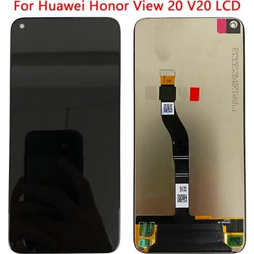 Original V20 LCD For Huawei Honor View 20 VCE AL00 LCD Display With Frame Touch Digitizer Assembly For Huawei View 20 Nove 4 LCD