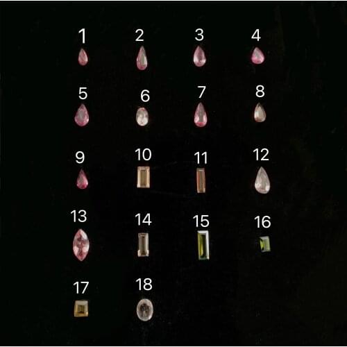 1pcs tourmaline Ring surface tangent plane