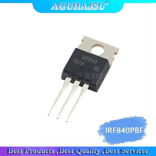 10PCS IRF840 TO-220 IRF840PBF TO220 new N-channel FET MOS tube 500V/8A